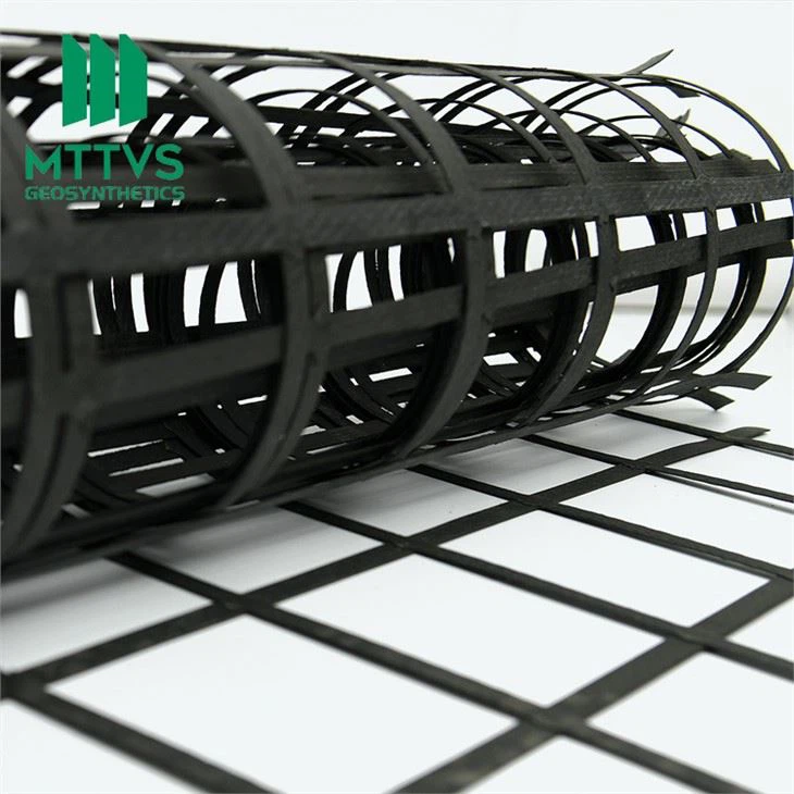 biaxial plastic steel geogrid locking